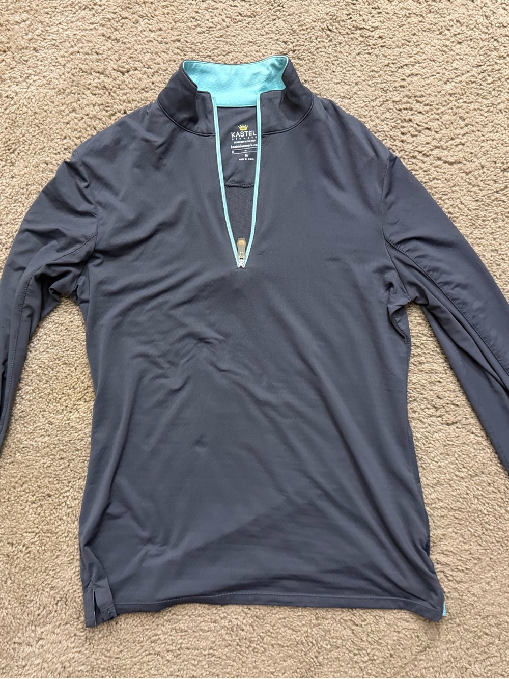 Kastel Denmark Medium Gray & Turquoise Sun Shirt
